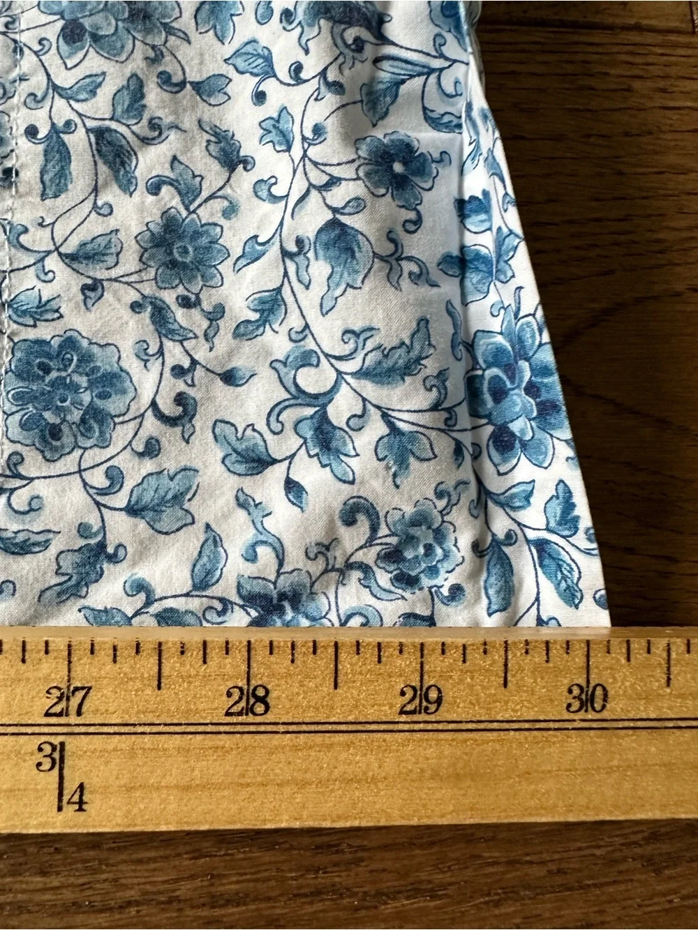 LAUREN Ralph Lauren 100% Cotton Pillow Cases Blue Floral